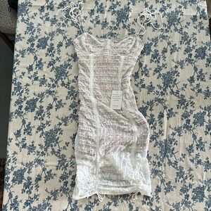 For love and lemons white lace mini dress